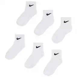 Foot Locker Nike Kids Unisex Sokken - Wit - Maat: 27 - 35 - Poly Jersey - Foot Locker aanbieding