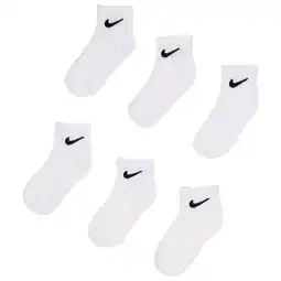 Foot Locker Nike Kids Unisex Sokken - Wit - Maat: 23.5 - 27 - Poly Jersey - Foot Locker aanbieding