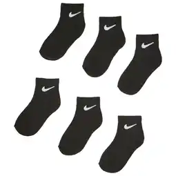 Foot Locker Nike Kids Unisex Sokken - Zwart - Maat: 23.5 - 27 - Poly Jersey - Foot Locker aanbieding