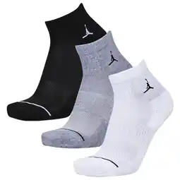 Foot Locker Jordan Everyday Cushioned Ankle 3 Pack Unisex Sokken - Wit - Maat: 35 - 38 - Foot Locker aanbieding