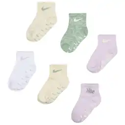 Foot Locker Nike Kids Ankle 6 Pack Unisex Sokken - Paars - Maat: 6- 12 MONTHS - Katoen - Foot Locker aanbieding