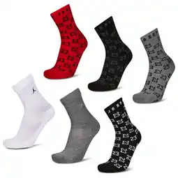 Foot Locker Jordan Kids Ankle 6 Pack Unisex Sokken - Zwart - Maat: 39 - 42 - Foot Locker aanbieding
