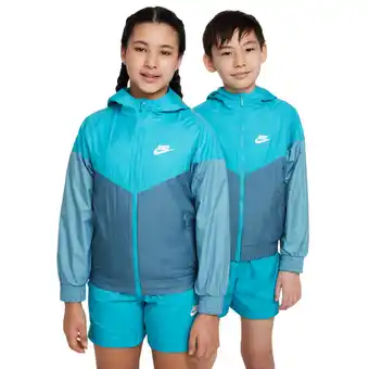 Foot Locker Nike Repellent Windrunner Unisex Jassen - Groen - Maat: 122 - 128 CM - Foot Locker aanbieding