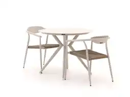 Kees Smit Manifesto Cavone/Sora ø 90cm dining tuinset 3-delig stapelbaar aanbieding