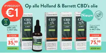 Holland & Barrett Op alle Holland & Barrett CBD's olie aanbieding