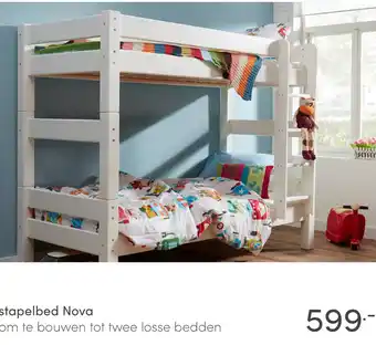 Baby & Tiener stapelbed Nova aanbieding