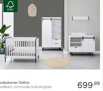 Baby & Tiener babykamer Dalton aanbieding