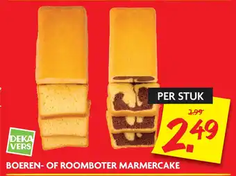 Dekamarkt Boeren- Of Roomboter Marmercake aanbieding