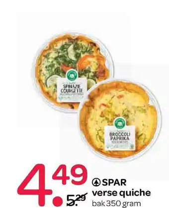 Spar Spar Verse Quiche aanbieding