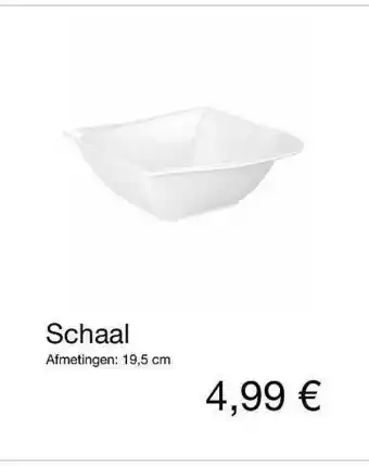 Kik Schaal 19,5 Cm aanbieding