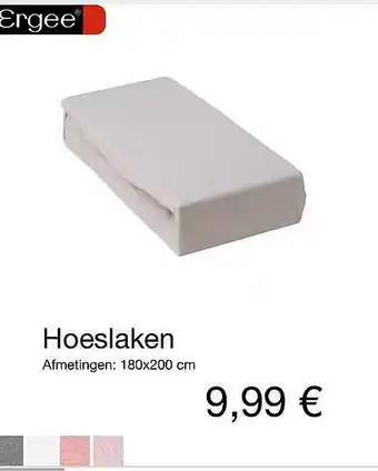 Kik Hoeslaken 180x200 Cm aanbieding