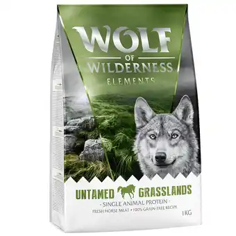 Zooplus 1 kg Wolf of Wilderness droogvoer voor een probeerprijs! - Untamed Grasslands - Paard (Monoprotein) aanbieding