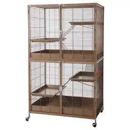 Zooplus TIAKI kooi voor kleine dieren Étagère karamel hoofdkooi 93,5x63x84cm kooi voor kleine dieren aanbieding