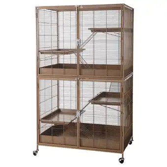 Zooplus TIAKI kooi voor kleine dieren Étagère karamel hoofdkooi 93,5x63x84cm kooi voor kleine dieren aanbieding
