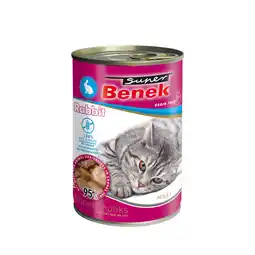 Zooplus 20x415g Super Benek graanvrije Chunks in saus konijn natvoer voor katten aanbieding