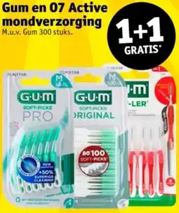 Kruidvat Gum en 07 active mondverzorging aanbieding