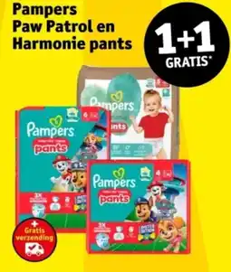 Kruidvat Pampers Paw Patrol en Harmonie pants aanbieding