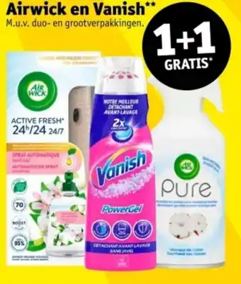 Kruidvat Airwick en Vanish aanbieding