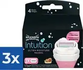 Bol.com Wilkinson Woman Scheermesjes Intuition Ultra Moisture 3 stuks - Voordeelverpakking 3 stuks aanbieding