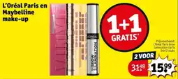 Kruidvat L'oréal paris en maybelline make up aanbieding