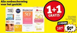 Kruidvat Alle zonbescherming voor het gezicht aanbieding
