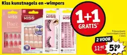 Kruidvat Kiss kunstnagels en wimpers aanbieding