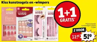 Kruidvat Kiss kunstnagels en wimpers aanbieding