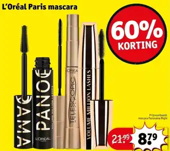 Kruidvat L'oréal paris mascara aanbieding