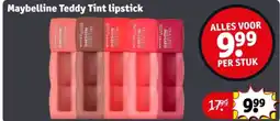 Kruidvat Maybelline teddy tint lipstick aanbieding