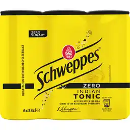 Albert Heijn Schweppes Indian tonic zero 6-pack aanbieding