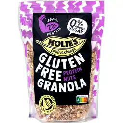 Albert Heijn Holie's Glutenfree granola proteine nuts aanbieding