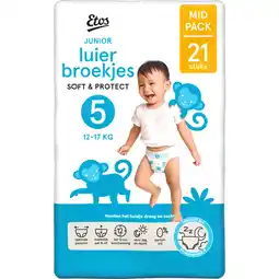 Albert Heijn Etos Junior luierbroekjes soft & protect 5 aanbieding