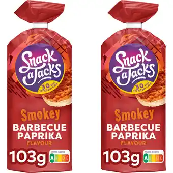 Albert Heijn Snack a Jacks Smokey BBQ Paprika 2-pack aanbieding