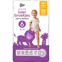 Albert Heijn Etos Luierbroekjes soft & protect maat 6 aanbieding