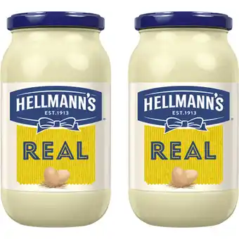 Albert Heijn Hellmann's Real mayonaise 2-pack aanbieding