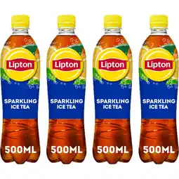Albert Heijn Lipton Ice tea sparkling 4-pack aanbieding