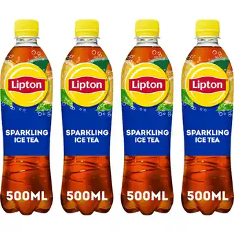 Albert Heijn Lipton Ice tea sparkling 4-pack aanbieding