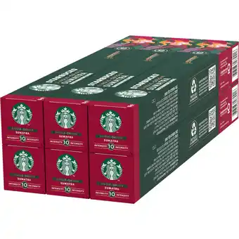 Albert Heijn Starbucks Nespresso Sumatra 6-pack aanbieding