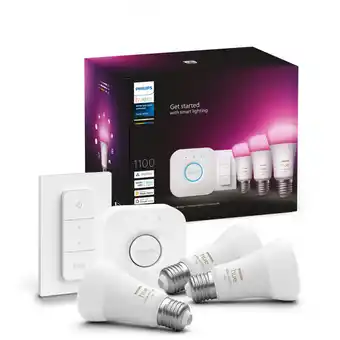 Albert Heijn Philips Hue starterkit white ambiance dimmer aanbieding