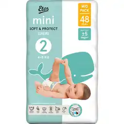 Albert Heijn Etos Mini soft & protect luiers maat 2 aanbieding