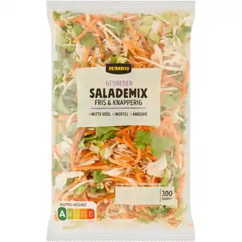 Jumbo Jumbo Gesneden Salademix Fris & Knapperig 300 g aanbieding