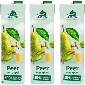 Albert Heijn Van de Boom Perensap 3-pack aanbieding