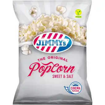 Jumbo JIMMY's Popcorn Sweet & Salt 100g aanbieding