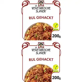 Albert Heijn Vegetarische Slager Vegan rul gehackt 2-pack aanbieding