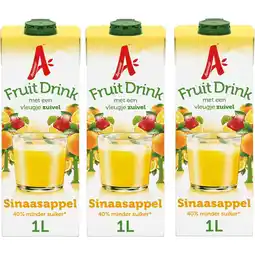 Albert Heijn Appelsientje Fruitdrink Sinaasappel 3-pack aanbieding