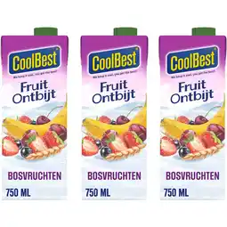 Albert Heijn CoolBest Fruitontbijt Bosvruchten 3-pack aanbieding