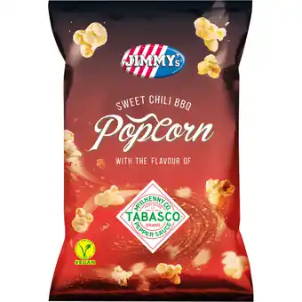 Jumbo JIMMY's Sweet Chili BBQ Popcorn with Tabasco Brand Seasoning 90 g aanbieding