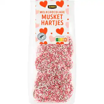 Jumbo Jumbo Melkchocolade Musket Hartjes 150 g aanbieding