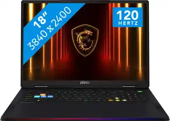 Coolblue MSI Raider A18 HX A9WJG-014NL aanbieding