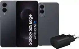 Coolblue Samsung Galaxy S25 Edge 256GB Zwart 5G + Accessoirepakket aanbieding